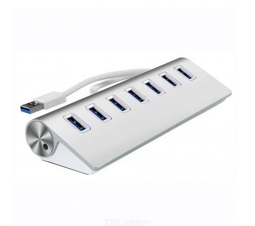АДАПТЕР Aluminium 7 PORT USB HUB 7301 - фото 1